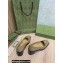 Gucci Heel 5.5cm Pumps Camel with Gold G 2022
