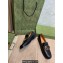 Gucci Heel 2.5cm Croco Pattern Loafers with Double G Black 2022