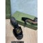 Gucci Heel 7.5cm Double G Slide Sandals 674839 Black 2022