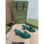 Gucci Heel 7.5cm Double G Slide Sandals 674839 Green 2022