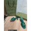 Gucci Heel 7.5cm Double G Slide Sandals 674839 Green 2022