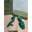 Gucci Heel 7.5cm Double G Slide Sandals 674839 Green 2022