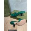 Gucci Heel 7.5cm Double G Slide Sandals 674839 Green 2022