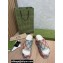 Gucci Heel 12cm Platform 7cm Slide Sandals 674761 Multicolor GG linen fabric 2022