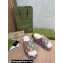 Gucci Heel 12cm Platform 7cm Slide Sandals 674761 Multicolor GG linen fabric 2022