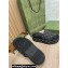 Gucci Platform GG Canvas Slide Sandals 623212 Black 2022