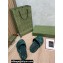 Gucci Maxi GG Canvas Slide Sandals 624695 Green 2022