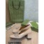 Gucci Heel 5.5cm Pumps Beige with Crystal Interlocking G 2022