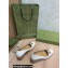 Gucci Heel 5.5cm Pumps White with Gold G 2022