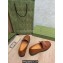 Gucci Heel 2.5cm Croco Pattern Loafers with Double G Brown 2022