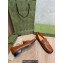 Gucci Heel 2.5cm Croco Pattern Loafers with Double G Brown 2022