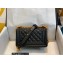 Chanel Small LE BOY Handbag A67085 in Lambskin Black/Aged Gold