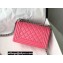 Chanel Small LE BOY Handbag A67085 in Caviar Leather Dark Pink/Shine Silver