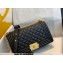 Chanel Medium LE BOY Handbag A67086 in Caviar Leather Black/Aged Gold
