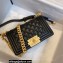 Chanel Small LE BOY Handbag A67085 in Lambskin Black/Gold