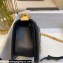 Chanel Small LE BOY Handbag A67085 in Lambskin Black/Gold