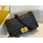 Chanel Medium LE BOY Handbag A67086 in Lambskin Black/Aged Gold