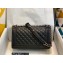 Chanel Medium LE BOY Handbag A67086 in Lambskin Black/Aged Silver