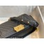 Chanel Medium LE BOY Handbag A67086 in Caviar Leather Chevron Black/Aged Gold