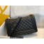 Chanel Medium LE BOY Handbag A67086 in Grained Caviar Leather Black/Aged Gold
