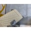 Chanel Medium LE BOY Handbag A67086 in Caviar Leather Creamy/Shine Silver