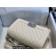 Chanel Medium LE BOY Handbag A67086 in Caviar Leather Creamy/Shine Silver