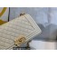 Chanel Medium LE BOY Handbag A67086 in Caviar Leather Creamy/Aged Gold