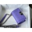 Chanel Small LE BOY Handbag A67085 in Caviar Leather Purple/Shine Silver