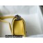 Chanel Small LE BOY Handbag A67085 in Caviar Leather Yellow/Shine Silver
