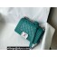 Chanel Small LE BOY Handbag A67085 in Caviar Leather Green/Shine Silver