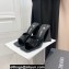 The Attico Heel 10.5cm Devon Mules Patent Black