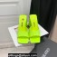 The Attico Heel 10.5cm Devon Mules Patent Fluo Yellow