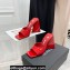 The Attico Heel 10.5cm Devon Mules Patent Red
