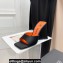 The Attico Heel 10.5cm Devon Mules Satin Black