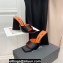 The Attico Heel 10.5cm Devon Mules Satin Black