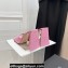 The Attico Heel 10.5cm Devon Mules Crocodile Print Pink
