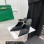 Versace Heel 11cm Satin Medusa Rhinestone Artifact Mules Black