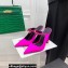 Versace Heel 11cm Satin Medusa Rhinestone Artifact Mules Fuchsia