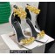 Versace Heel 9.5cm Medusa Chain Leather Sandals White