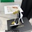 Versace Heel 9.5cm Medusa Chain Leather Sandals White