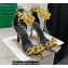 Versace Heel 9.5cm Medusa Chain Leather Sandals Python Print