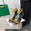 Versace Heel 9.5cm Medusa Chain Leather Sandals Python Print