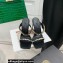 Versace Heel 11cm Satin Medusa Rhinestone Mules Black