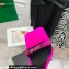Versace Heel 11cm Satin Medusa Rhinestone Mules Fuchsia