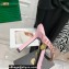 Versace Heel 11cm Satin Medusa Rhinestone Mules Pink