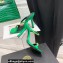 Versace Heel 11cm Satin Medusa Rhinestone Mules Green