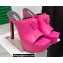 Versace Heel 14cm Platform 4cm La Medusa Mules Fuchsia