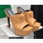 Versace Heel 14cm Platform 4cm La Medusa Mules Apricot
