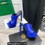 Versace Heel 14cm Platform 4cm La Medusa Mules Blue