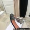 Amina Muaddi Heel 9.5cm Rosie Slippers Mules Glass PVC Black with Crystal Bow